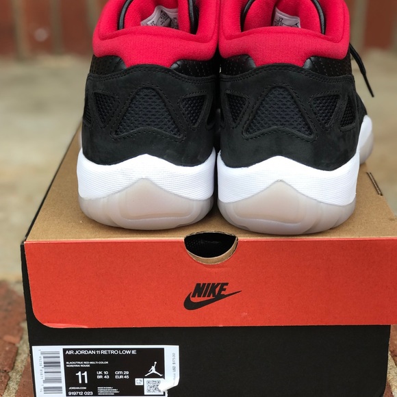 Air Jordan Retro 11 Low IE Bred Size 10.5 & 11 - Picture 13 of 16